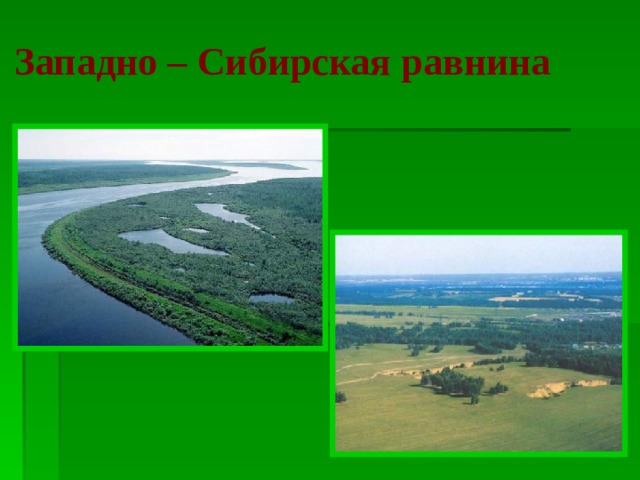 Западно – Сибирская равнина 