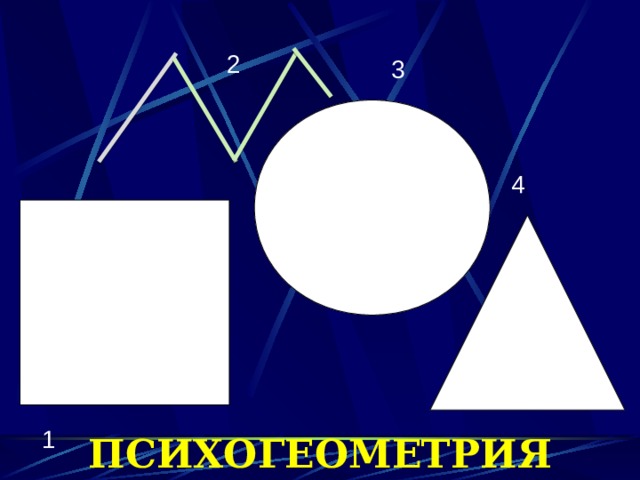 2 3 4 1 ПСИХОГЕОМЕТРИЯ 