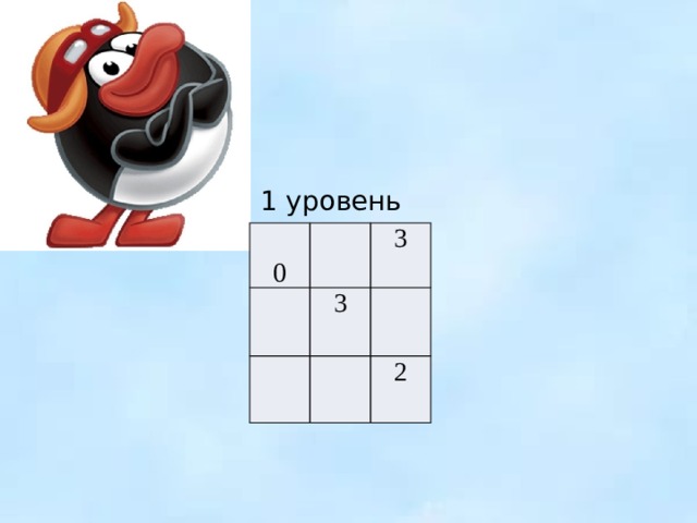 1 уровень 0 3 3 2 