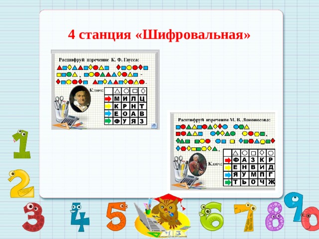 4 станция «Шифровальная» 