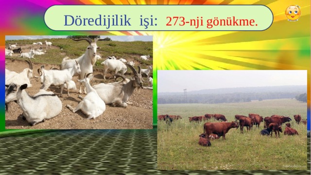 Döredijilik işi: 273-nji gönükme. 