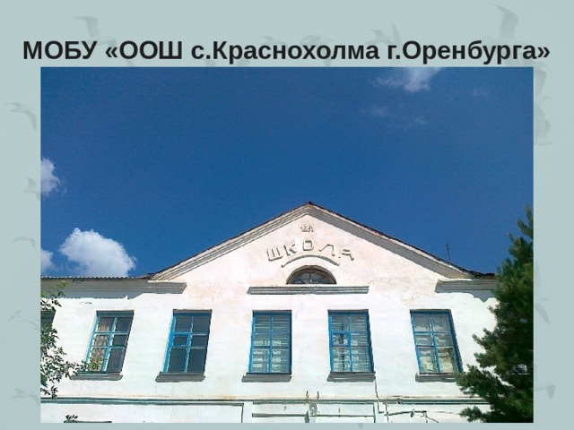 МОБУ «ООШ с.Краснохолма г.Оренбурга» 