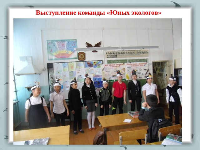 Выступление команды «Юных экологов» 