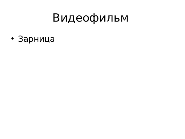 Видеофильм Зарница 