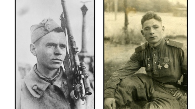 Стихотворение Юрия Шмидта «Защитники Отечества родного…» Две старых фотографии, два деда,  Со стен, как будто смотрят на меня.  Один погиб, почти перед победой,  Другой - пропал в немецких лагерях.  Один дошел до самого Берлина,  В апреле сорок пятого - убит.  Другой - пропал без вести, словно сгинул,  И, даже не известно, где лежит.  Защитники Отечества родного,  Две разных жизни, но с одной судьбой.  Со старых фотографий смотрят снова,  Те, кто отдали жизнь за нас с тобой.  И в этот День Защитника Отчизны,  Героев павших будем вспоминать.  Они для нас свои отдали жизни,  Чтоб мы могли отчизну защищать.  