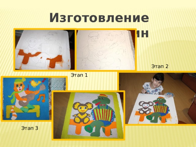 Изготовление картин Этап 2 Этап 1 Этап 3 