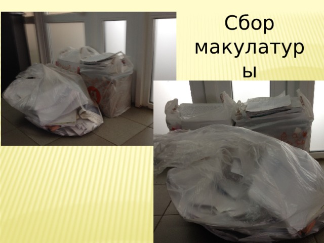 Сбор макулатуры 