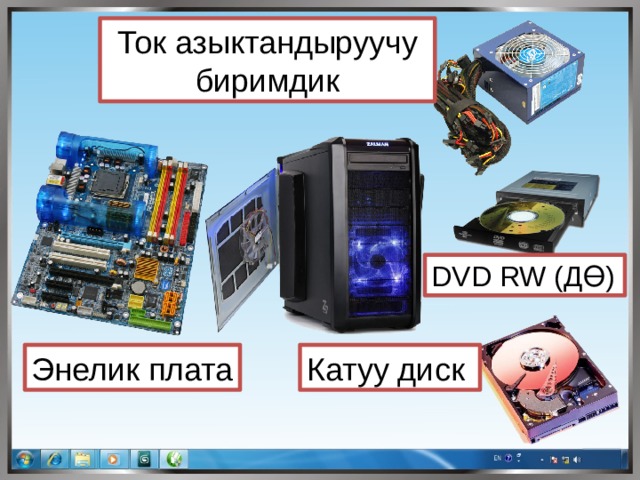 Ток азыктандыруучу биримдик DVD RW (ДӨ) Катуу диск Энелик плата 