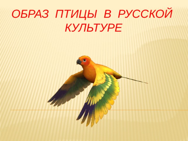 Образ Птицы в русской культуре 