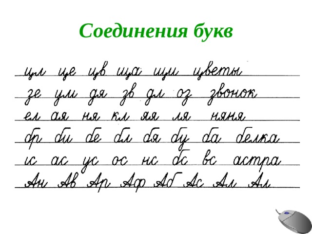 Соединения букв 