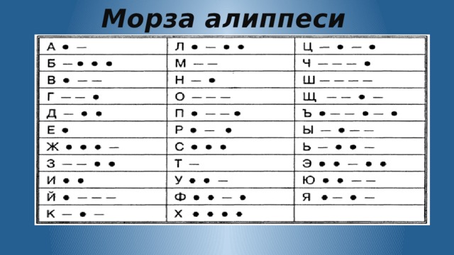 Морза алиппеси 
