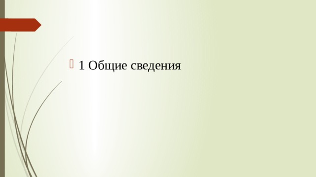1 Общие сведения 