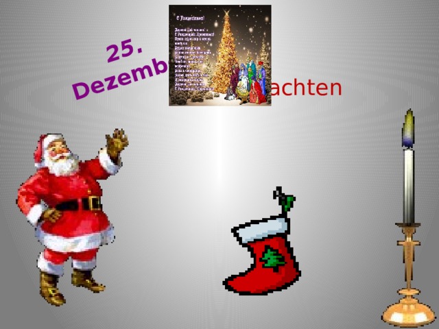 25. Dezember Weihnachten 