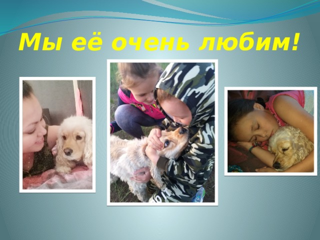 Мы её очень любим! 