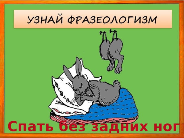 Спать без задних ног 