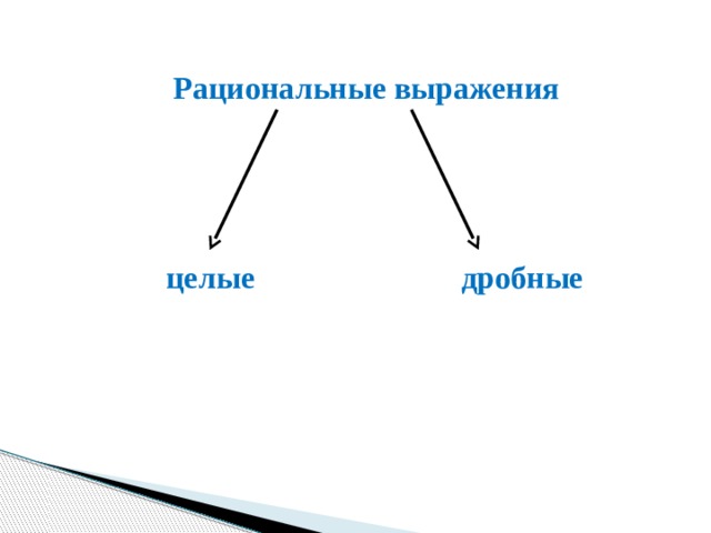  Рациональные выражения  целые  дробные 