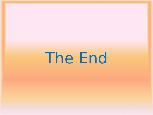 The End 