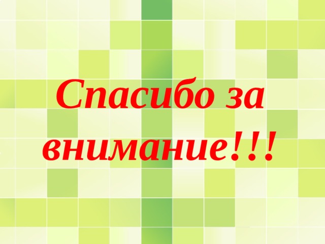 Спасибо за внимание!!! 