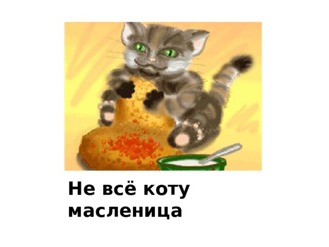 Не всё коту масленица 