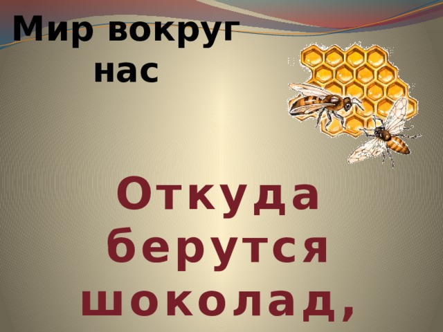 Мир вокруг нас Откуда берутся шоколад, изюм и мёд 