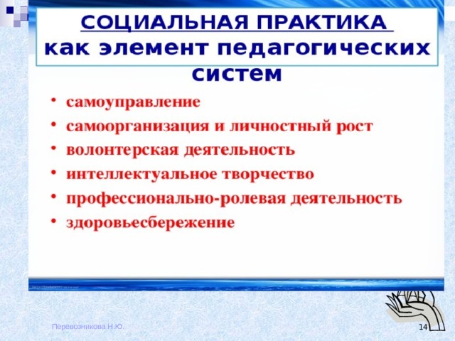 Перевозникова Н.Ю.  
