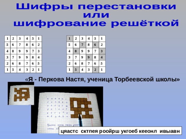 1 1 5 5 2 2 6 6 4 4 3 3 7 8 8 4 7 4 3 3 8 7 8 7 9 2 5 9 5 2 6 6 1 1 9 9 6 1 9 1 6 9 5 9 2 2 5 9 8 7 8 7 7 4 3 4 3 7 8 8 3 4 3 4 6 6 2 5 5 2 1 1 « Я - Перкова Настя, ученица Торбеевской школы» цяастс сктпея роойрш укгоеб кееонл ивыавн 