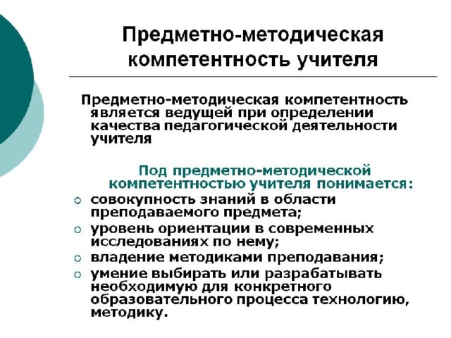  Предметно- учебная компетентность  1 . Организовывать процесс изучения и выбирать собственную траекторию образования. 2. Решать учебные и самообразовательные проблемы по предмету. 3. Связывать воедино и использовать отдельные части знания. 4. Принимать на себя ответственность за получаемое образование         