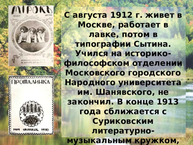 А сейчас, как глаза закрою, вижу только родительский дом… С. А. Есенин с сестрами Катей и Шурой Интерьер дома-музея Мать поэта Окрестности села Константиново 