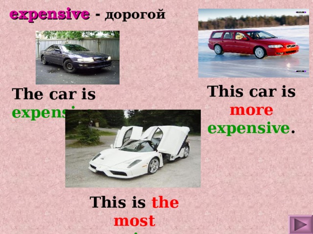 Comparative Using Expensive The Comparative and Superlative forms of Adjectives
