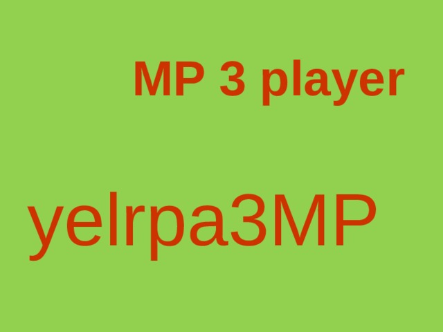 MP 3 player yelrpa3MP  