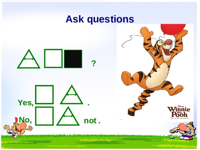 Ask questions ? . Yes, No, not .  