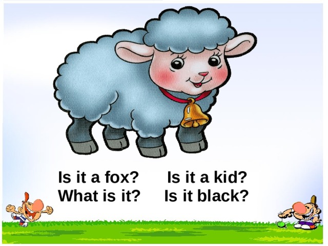 Is it a fox? Is it a kid? What is it? Is it black? 