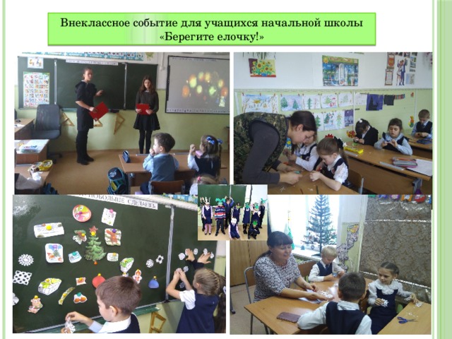 Внеклассное событие для учащихся начальной школы «Берегите елочку!» 