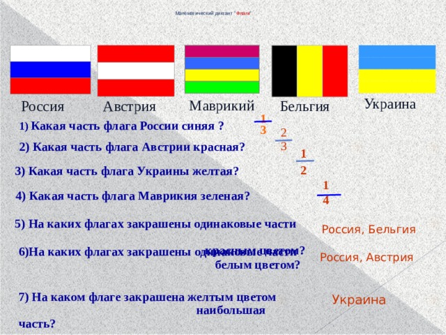 Математический диктант 