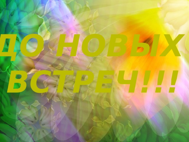 До новых встреч!!! 