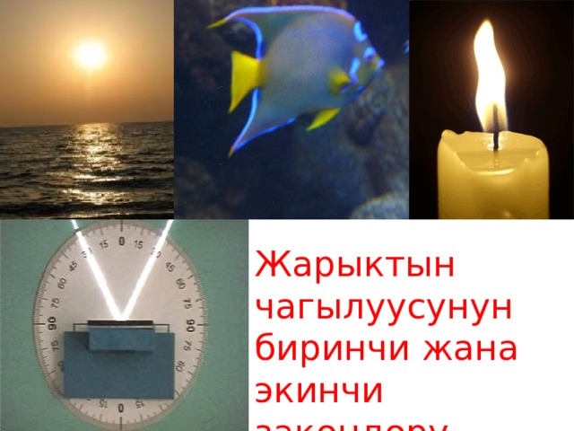 Жарыктын чагылуусунун биринчи жана экинчи закондору 