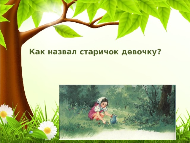 Как назвал старичок девочку? 