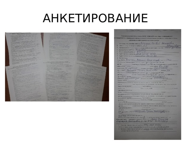 АНКЕТИРОВАНИЕ 
