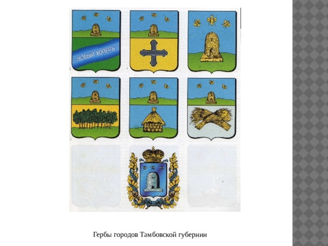 Гербы городов Тамбовской губернии 