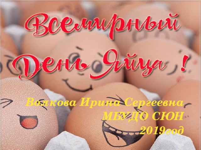   Волкова Ирина Сергеевна МБУДО СЮН 2019год 