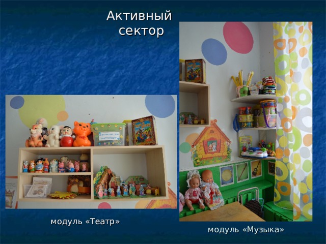Активный сектор модуль «Театр» модуль «Музыка» 