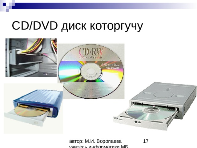 CD/DVD диск которгучу 