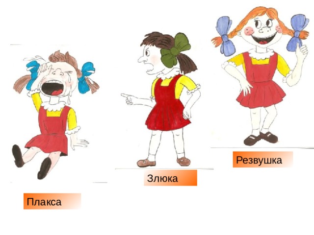 Резвушка Злюка Плакса 
