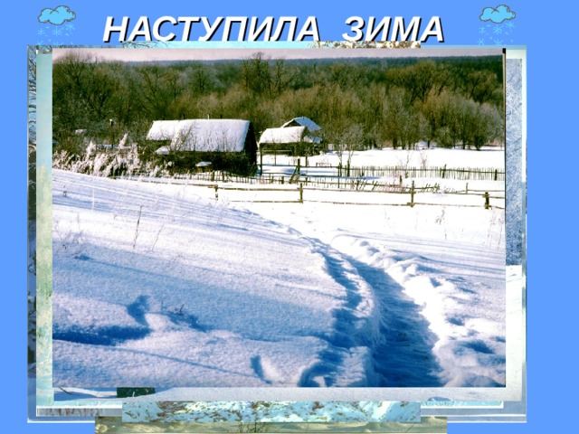 НАСТУПИЛА  ЗИМА 