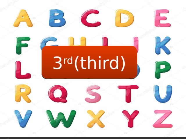 1 st (first) 2 nd (second) 3 rd (third) 