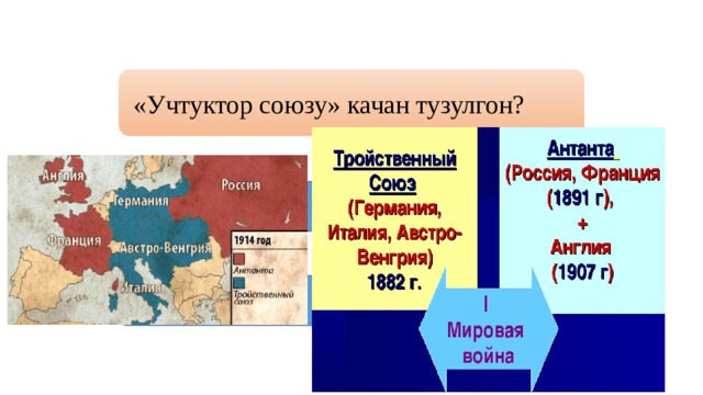 «Учтуктор союзу» качан тузулгон? А) 1880-ж Б) 1881-ж  В) 1882-ж Г) 1883-ж 