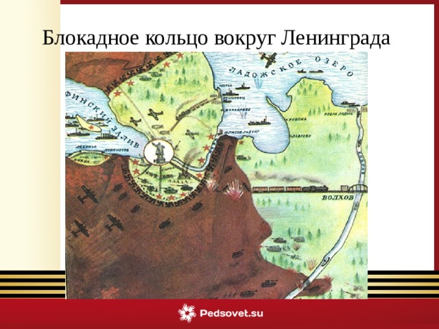 Блокадное кольцо вокруг Ленинграда