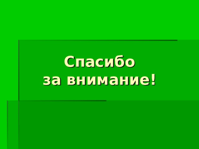 Спасибо  за внимание! 