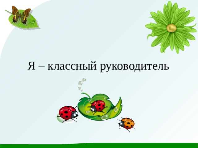 Я – классный руководитель  