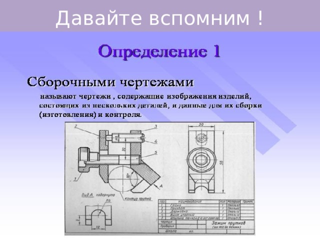 Давайте вспомним ! 